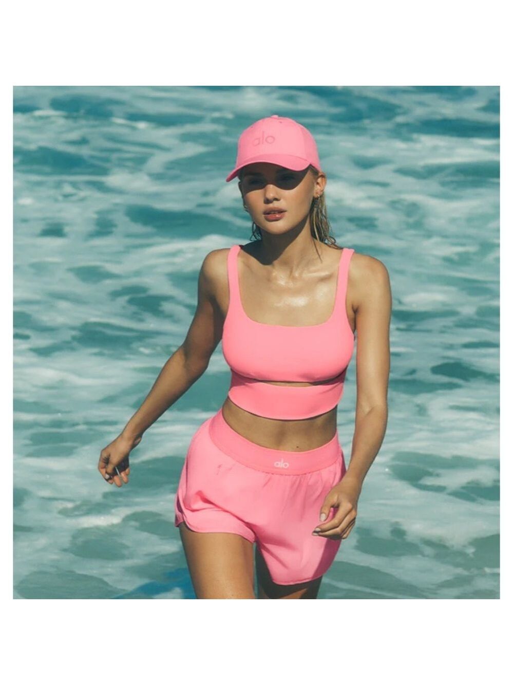ALO Yoga Neon Bubblegum Pink Match Point Shorts NWT XS - Picture 6 of 9